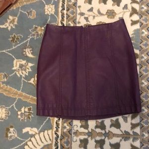 Vegan Leather Skirt